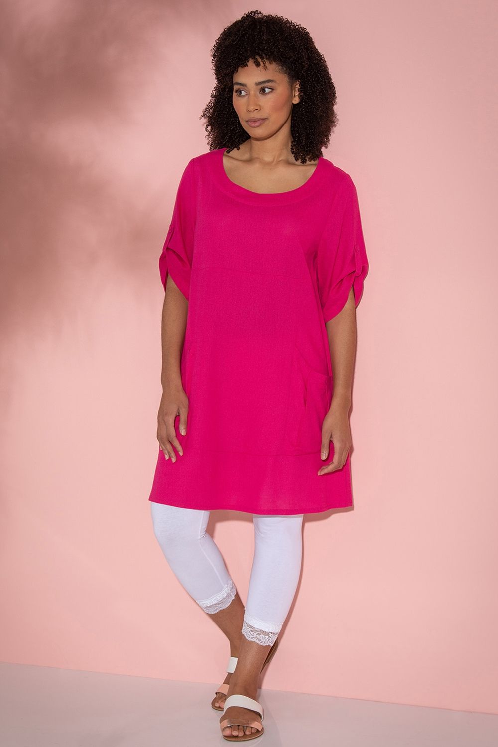 Klass. Oversized Linen Blend Tunic
