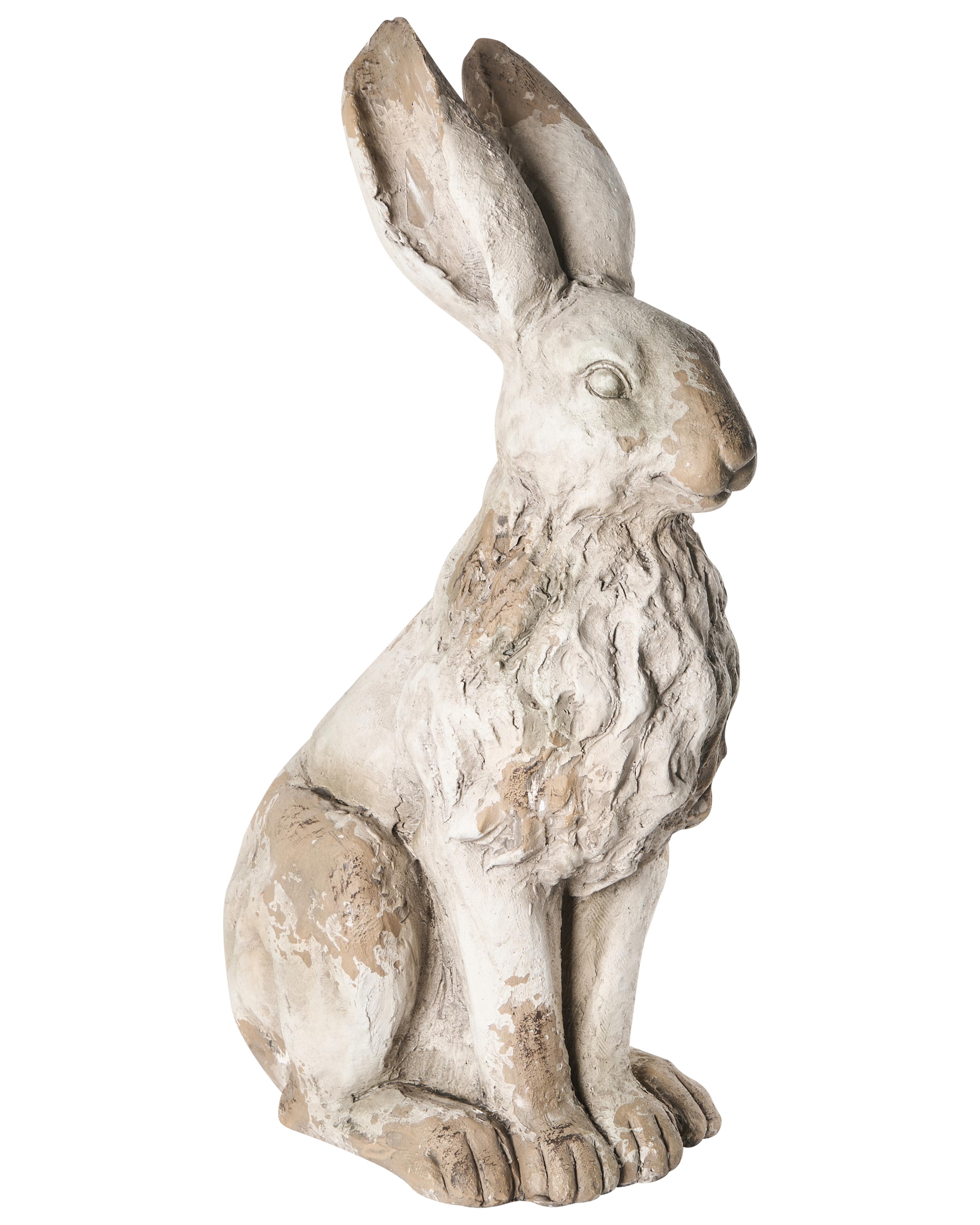 Garden Statue NEIVE Hare Beige