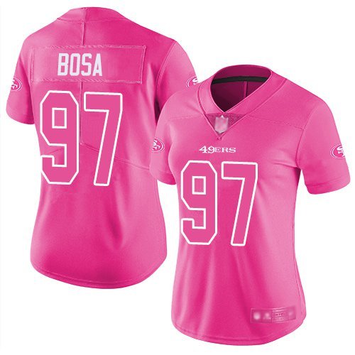 Nick Bosa San Francisco 49ers Nike Women's Color Rush Limited Jersey - Pink