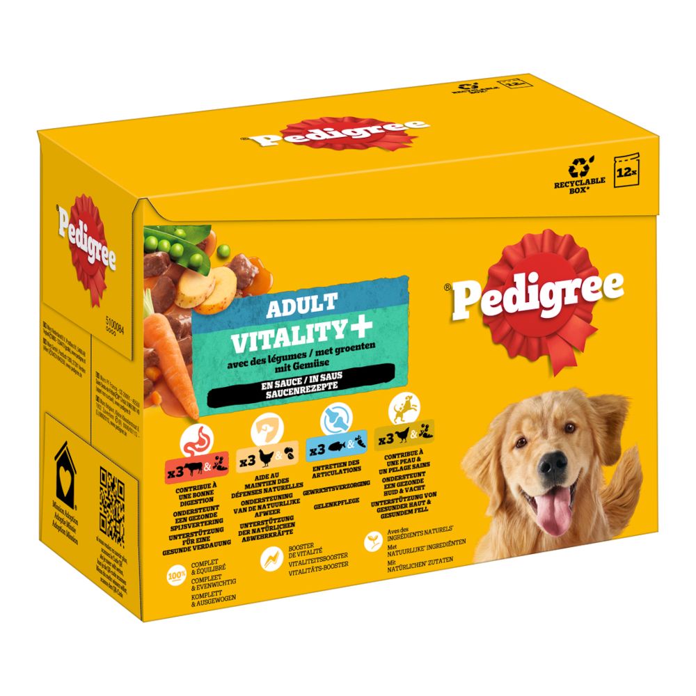 Pedigree Adult Pouch Vitality+ in Sauce