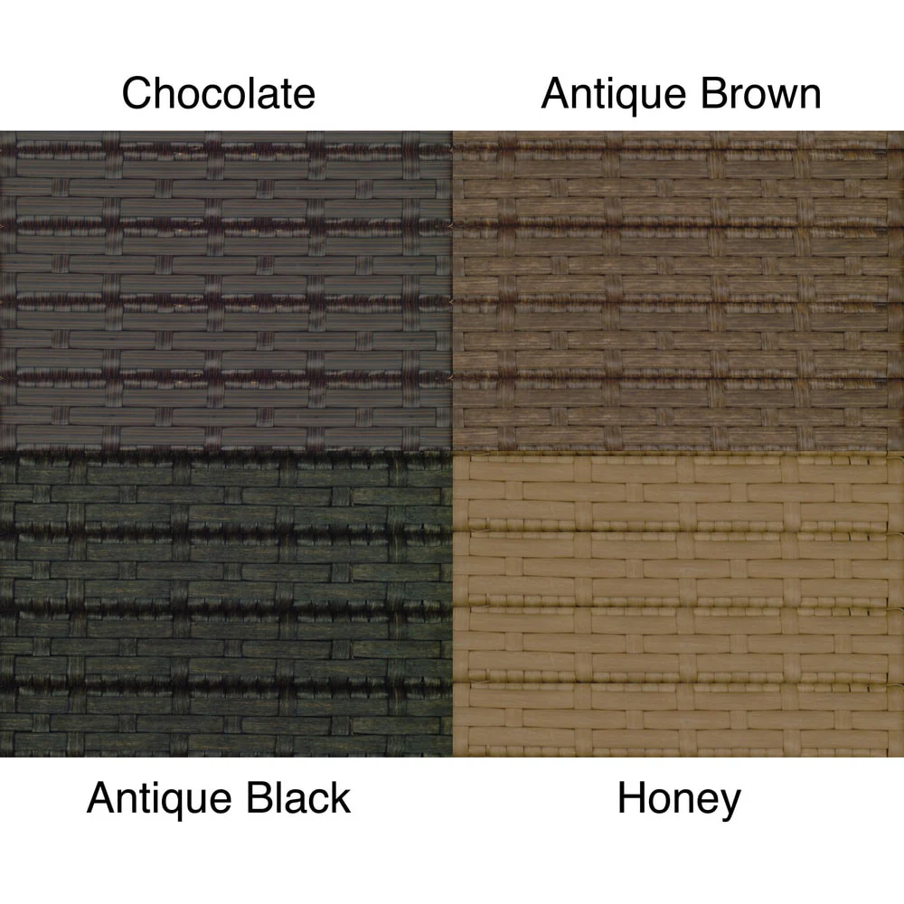 Valencia Resin Wicker/ Steel Frame Double Glider Bench