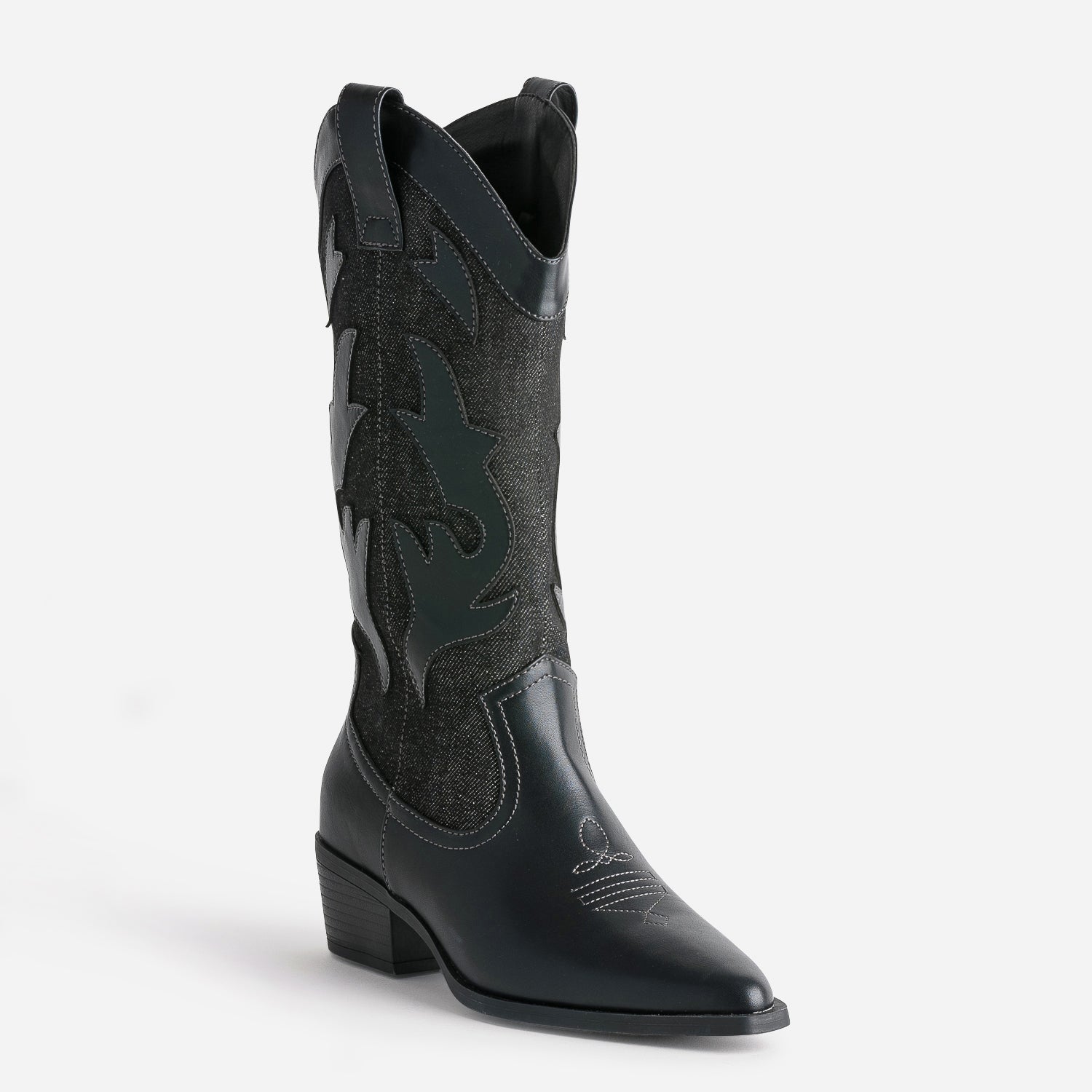 Botte TEXTO denim gris esprit santiag