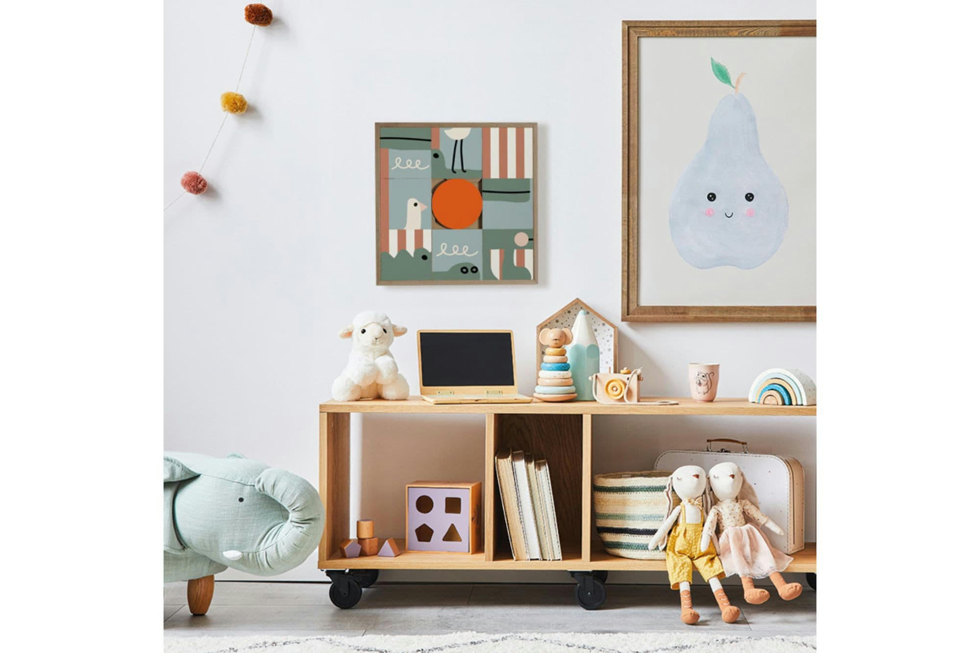 CAIMAN - Tableau en bois taquin enfant Crocodile  48 x 48