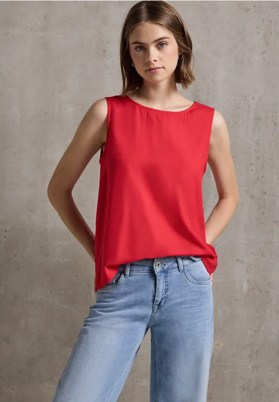 Blusentop mit Bänderdetails