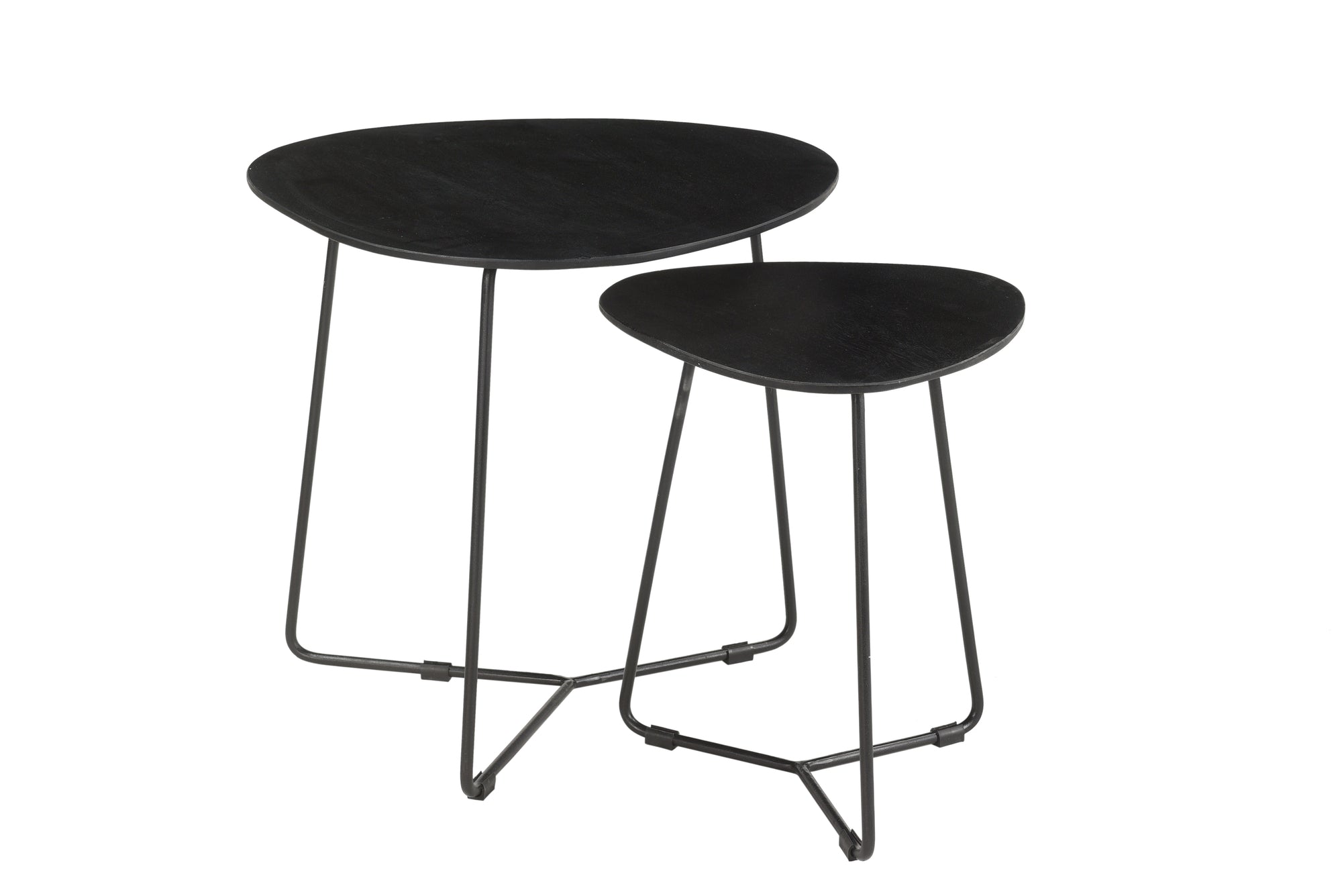 Brix salontafel Ivy - 70cm - mangohout - zwart