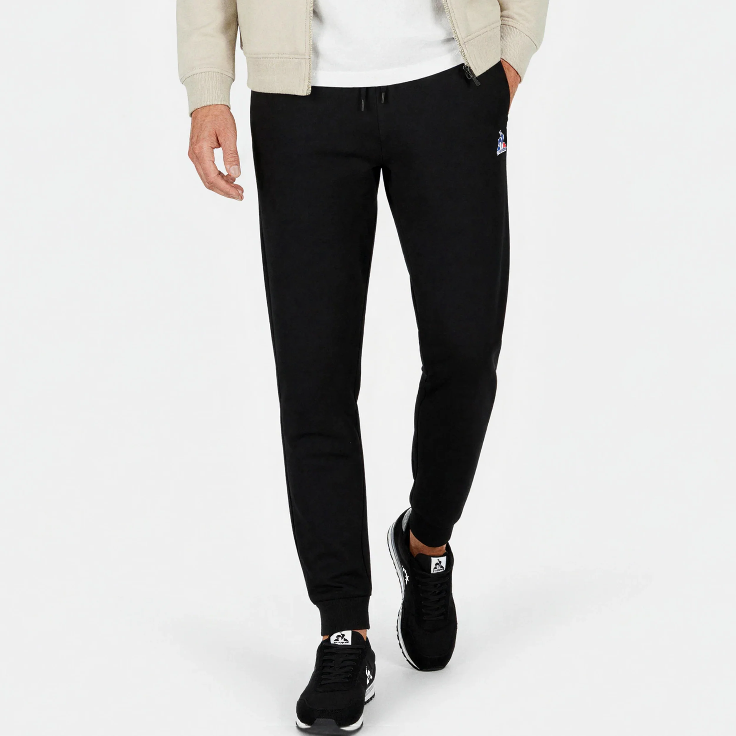 Pantalon Essentiel double face avec badge logo brodé