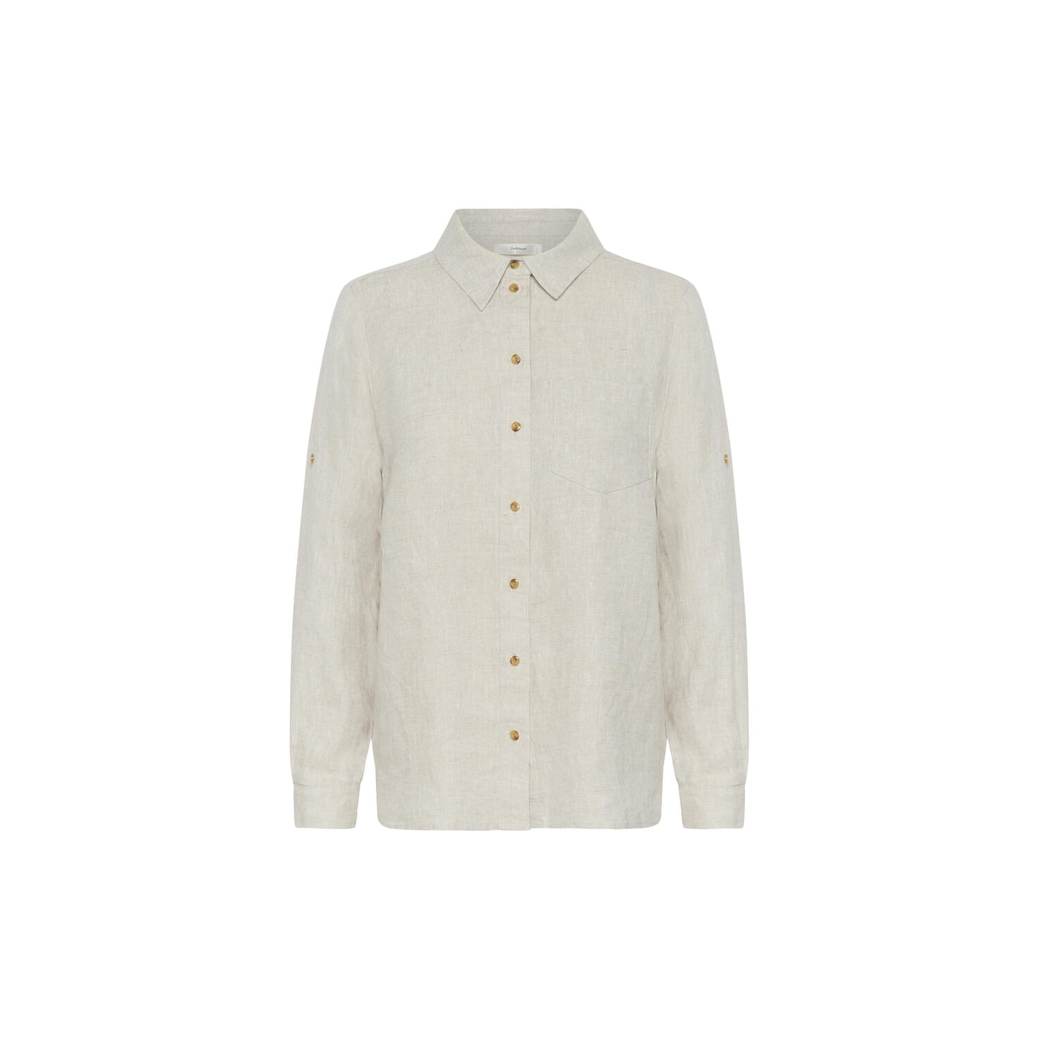 DilanaIW Classic Shirt, ecru melange