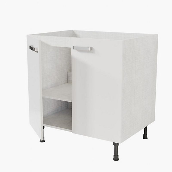 Meuble sous évier - 80 cm - Caisson coloris Lino