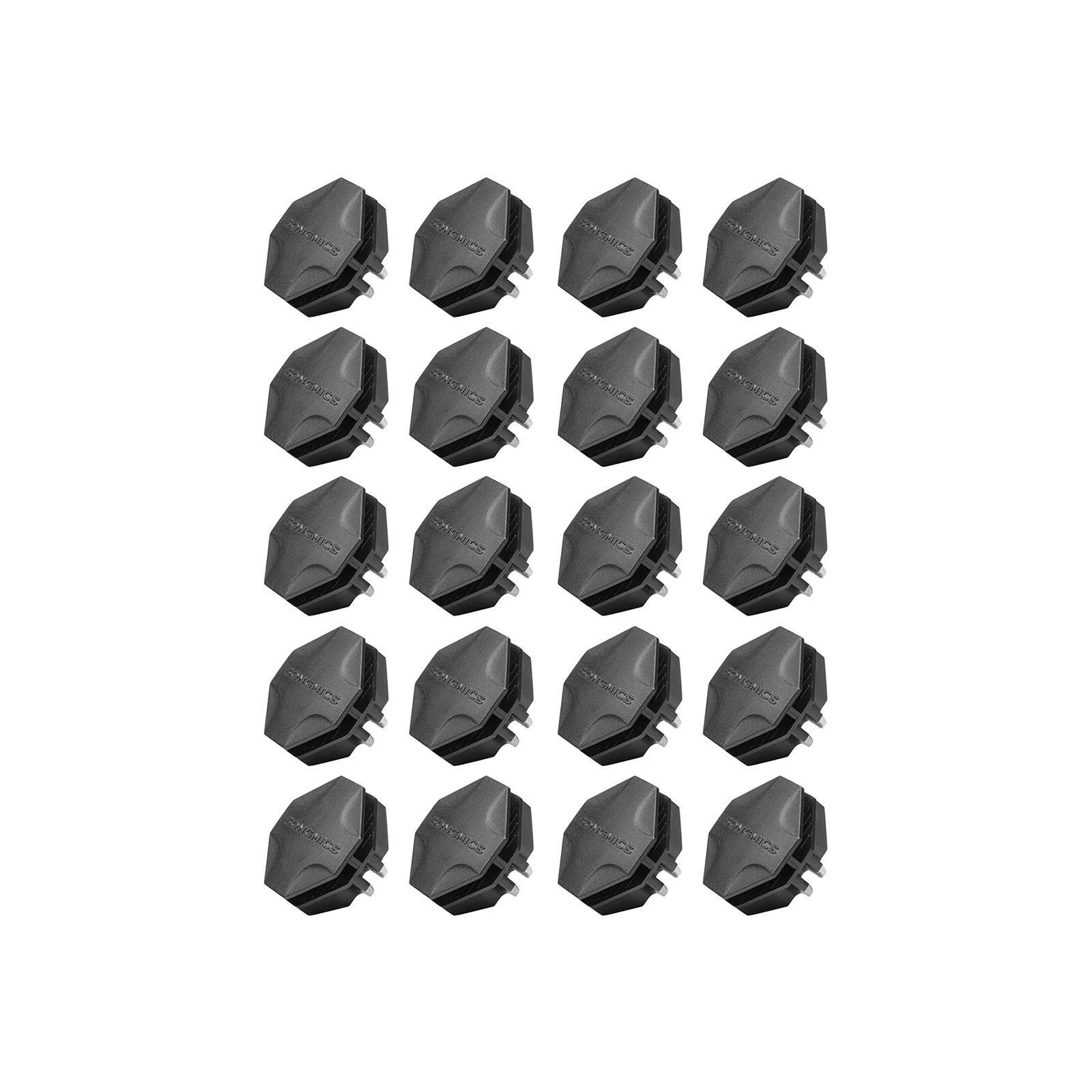 20 Raccords armoire noir