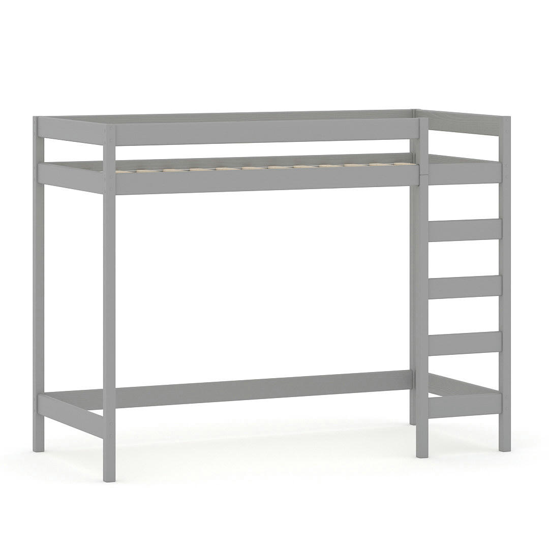 - Lit mezzanine en pin massif 180x80 gris