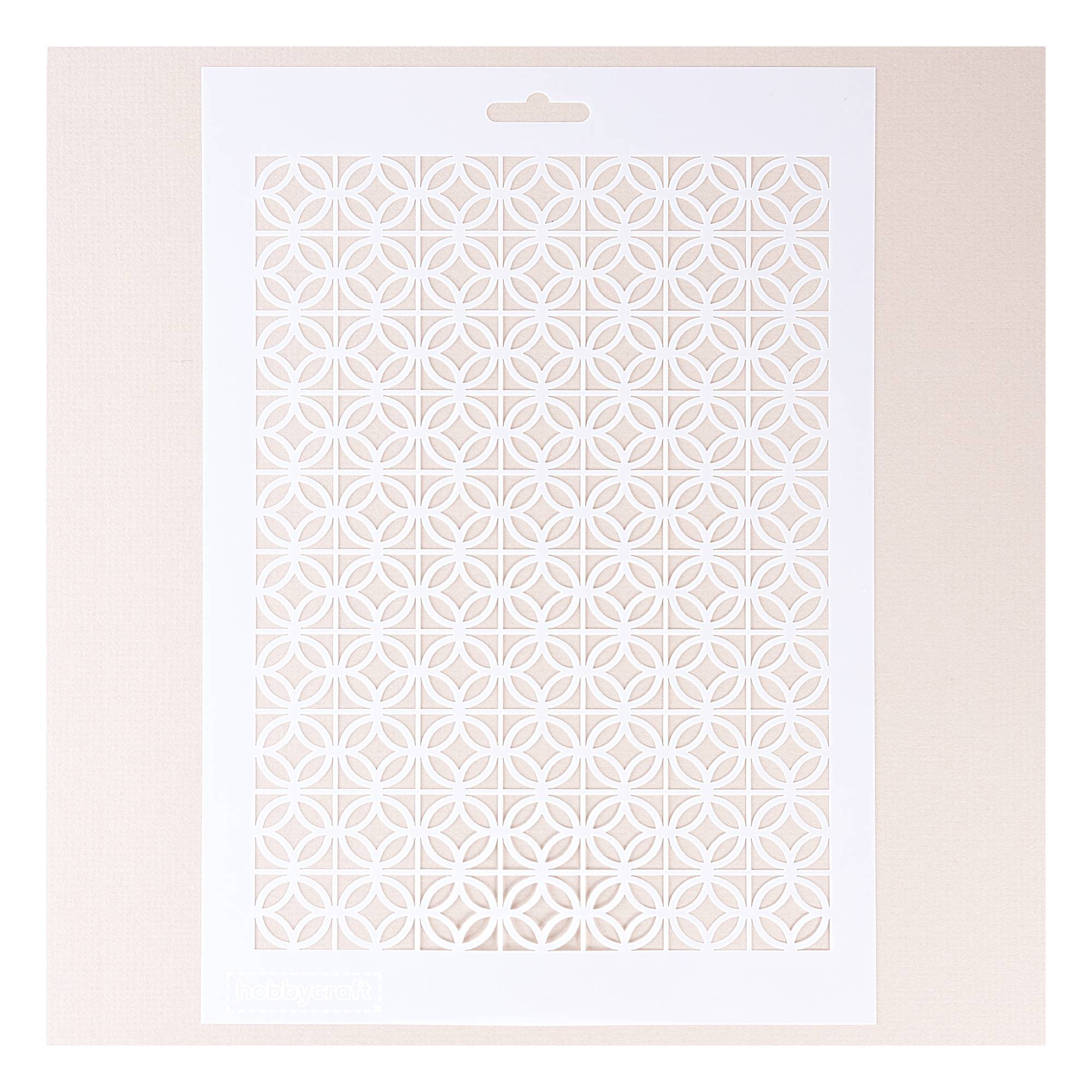Tile Pattern Stencil 21cm x 29cm