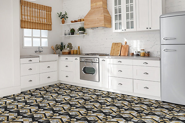 Carreaux vinyle Tulup 30x30 cm Illusion géométrique 9 pcs