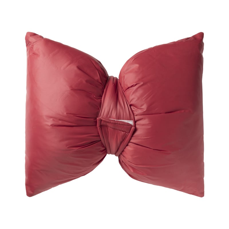 Kussen strik - rood - 40x35 cm