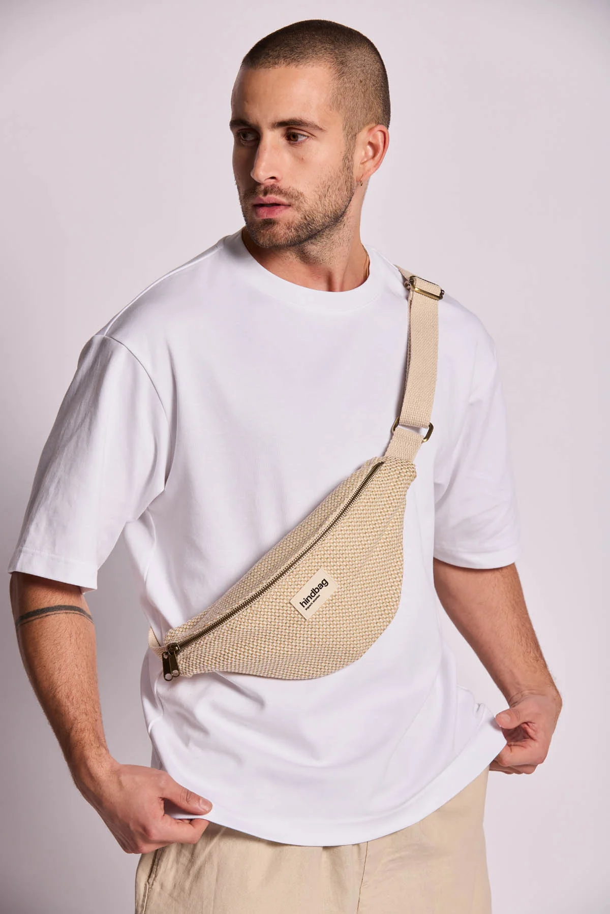 Sac banane Olivia Tressage nude