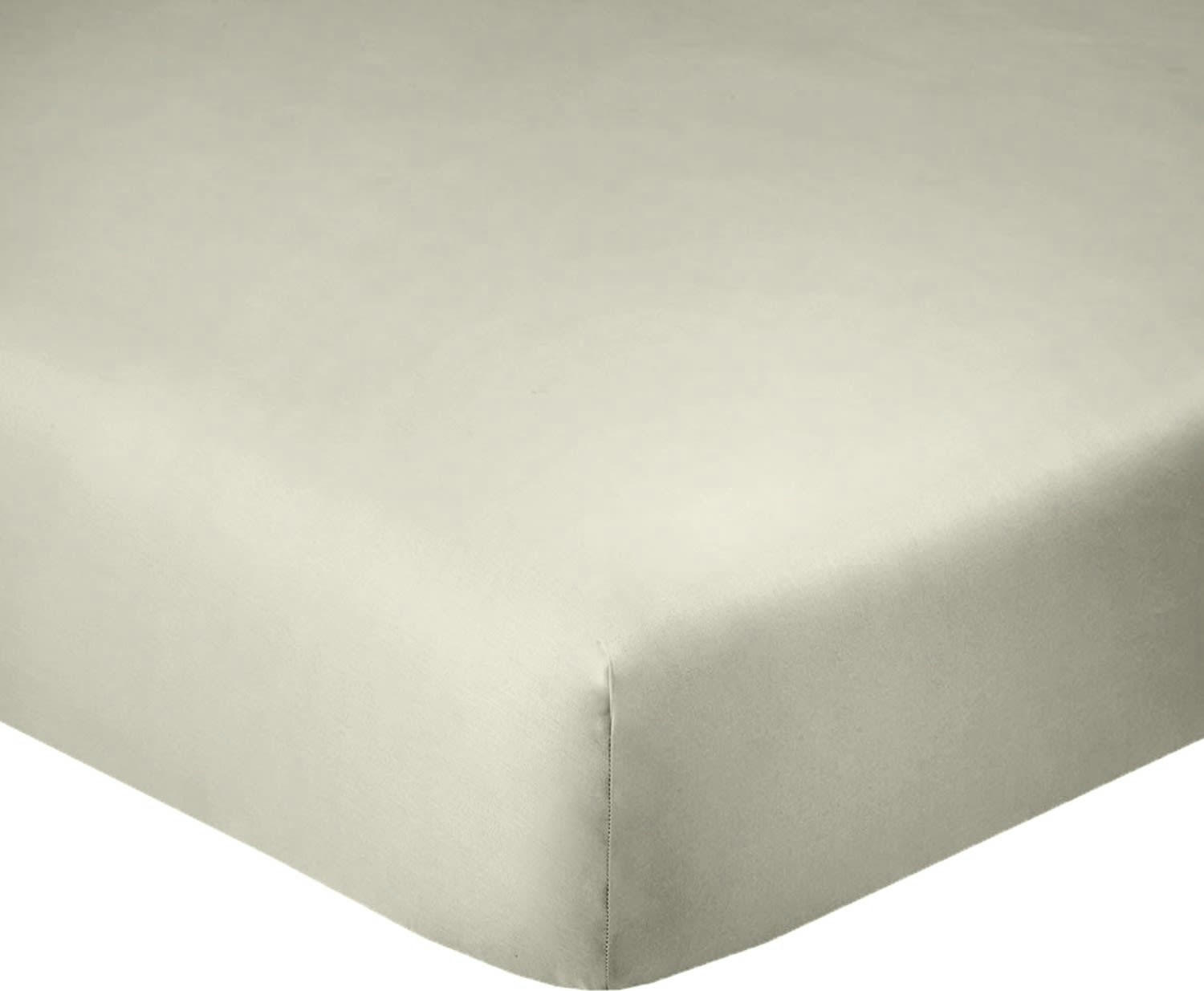 UNI BP - Drap Housse coton beige 180x200 cm
