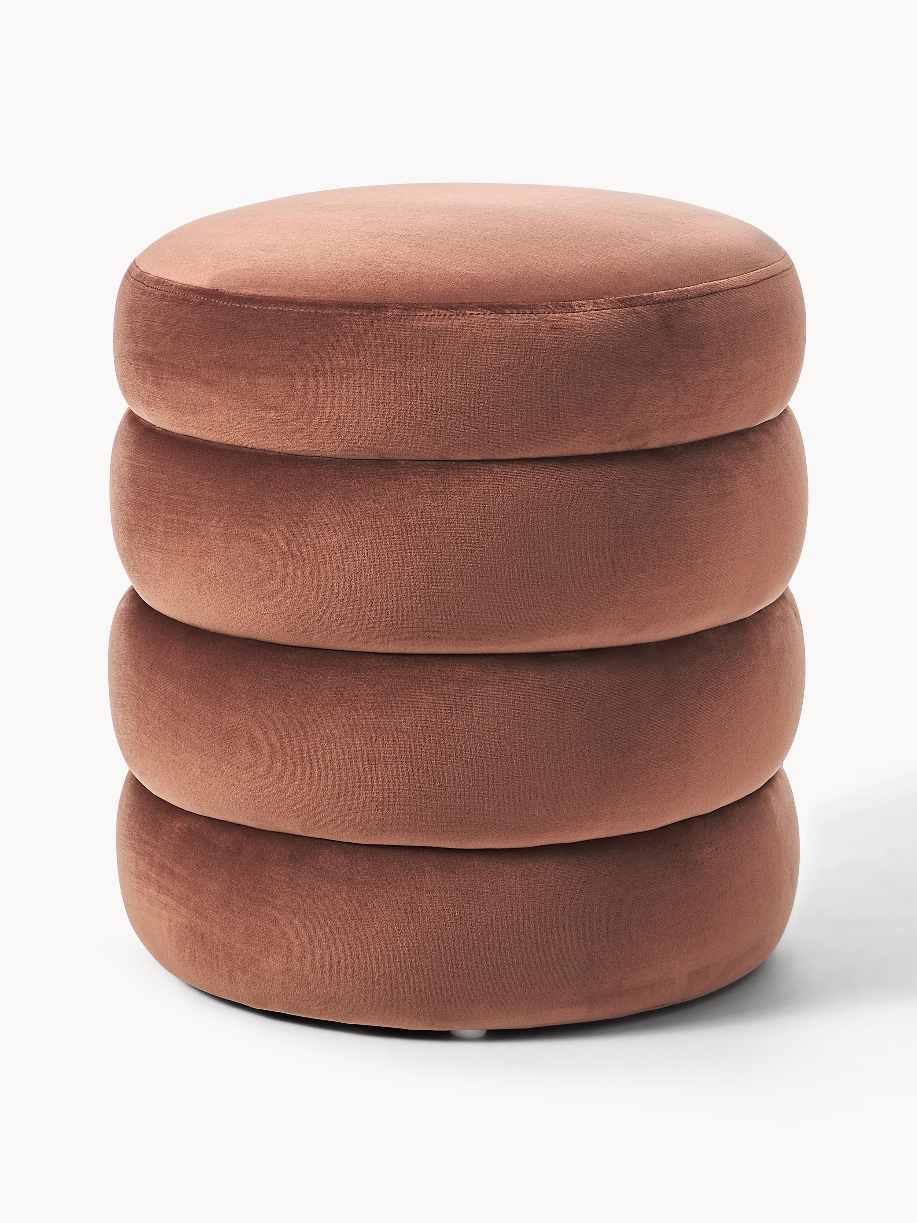 Samt-Polsterhocker Alto
