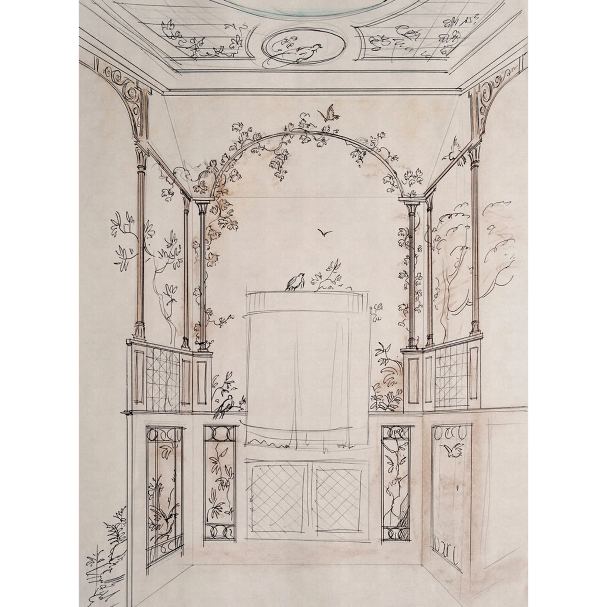Papier peint panoramique L JULINE 200 x 270 cm