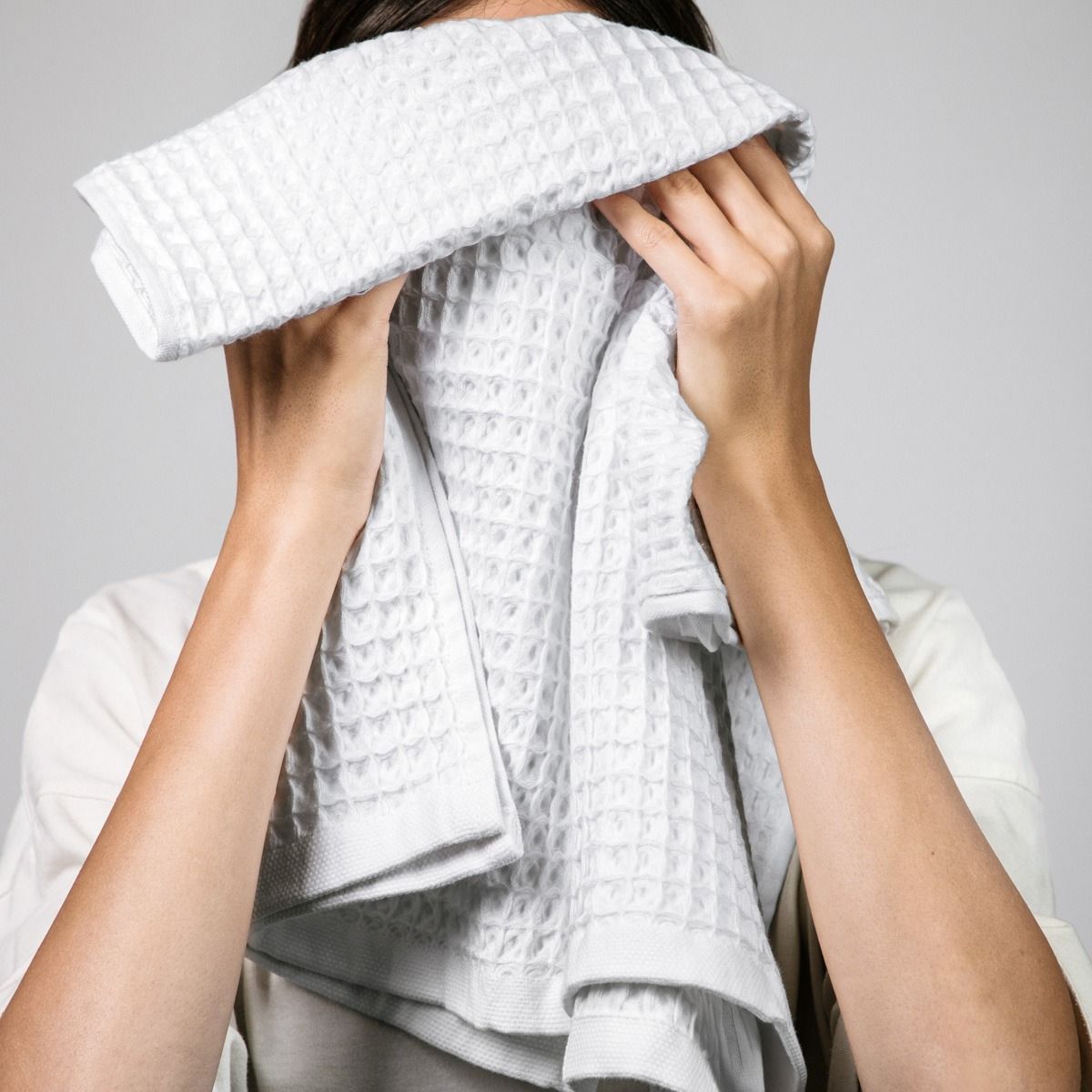 Ręcznik VAFFEL biały 50x90 cm