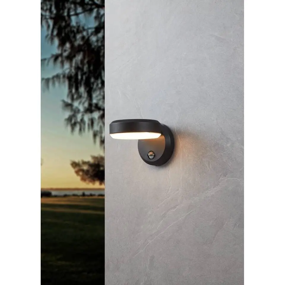 EGLO Fornaci Wandlamp - LED - 16 cm - Zwart