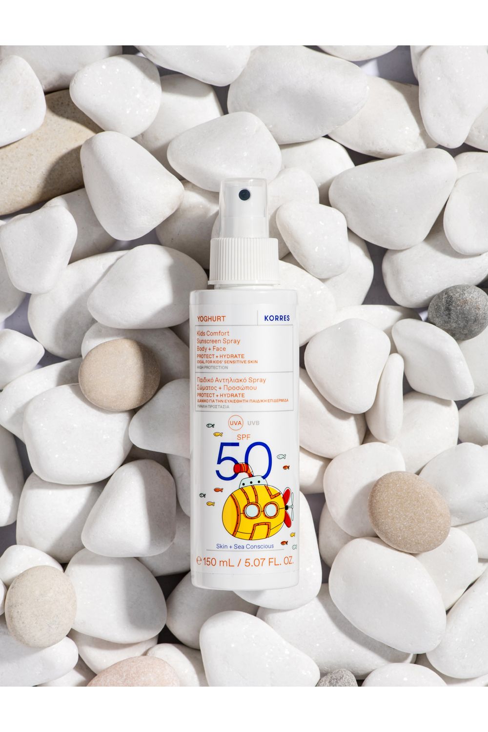 Korres Yoghurt Kids Sunscreen Spray Body   Face SPF 50 150ml