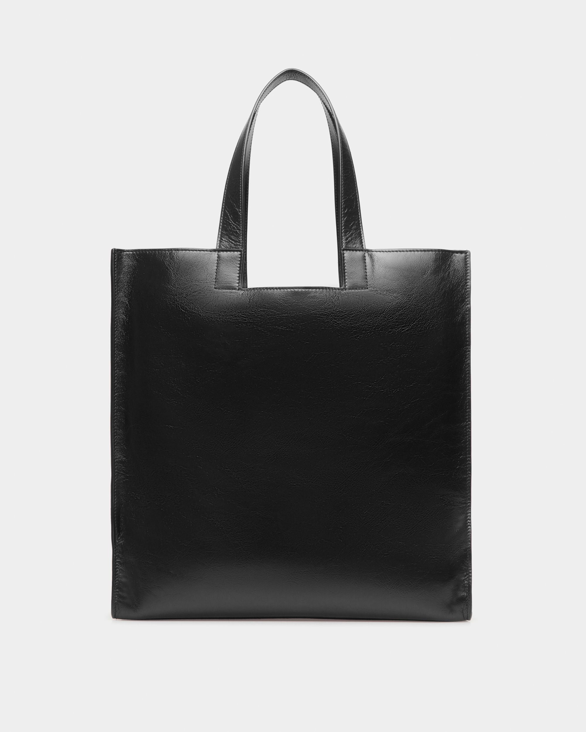 Easy Bally Tragetasche Aus Leder In Schwarz
