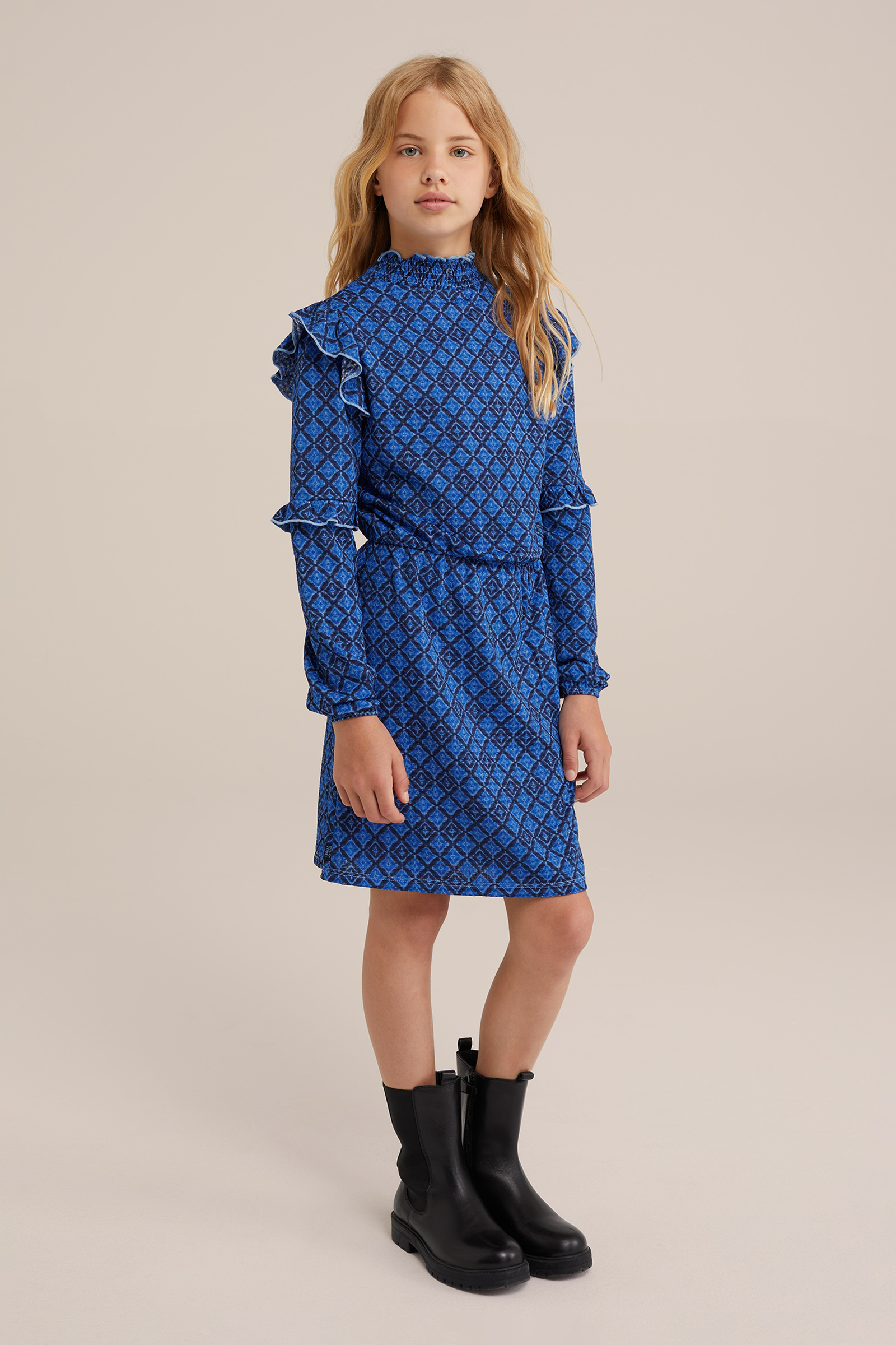 Meisjes jurk met dessin