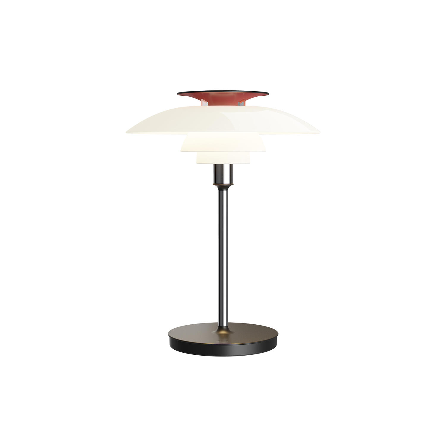 PH 80 Portable lampe, opal white/high lustre chrome plated