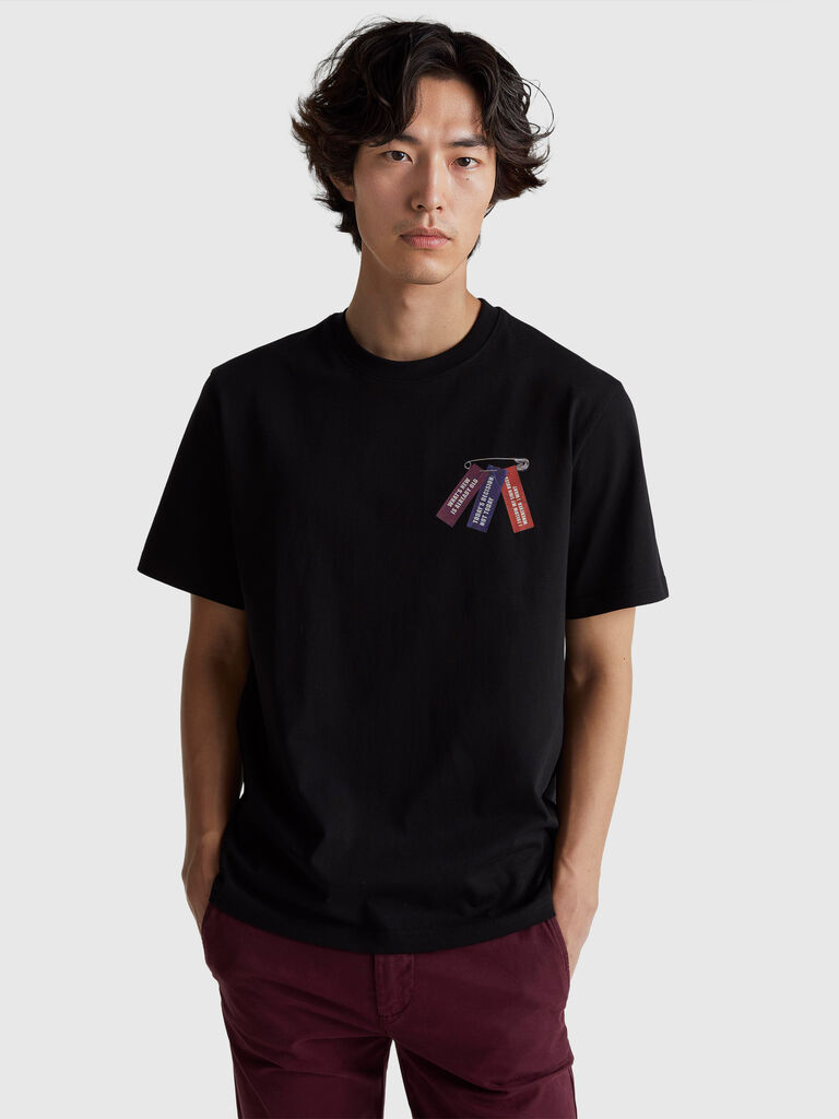 Relaxed fit t-shirt with front and back print