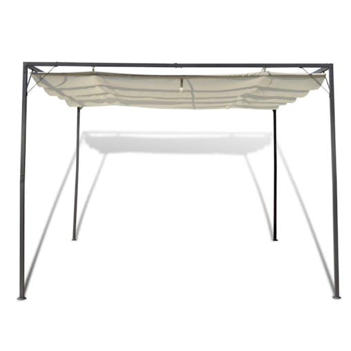 NNEVL Garden Gazebo with Retractable Roof Canopy