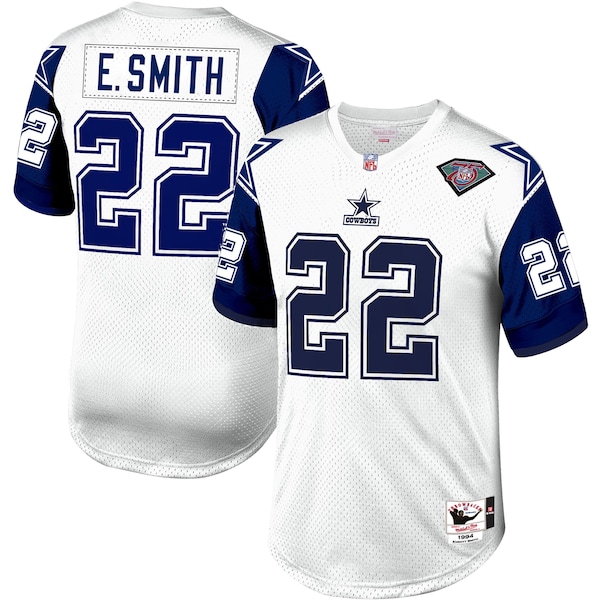 Emmitt Smith Dallas Cowboys 1996 Authentic Throwback Retired Player Jersey - White