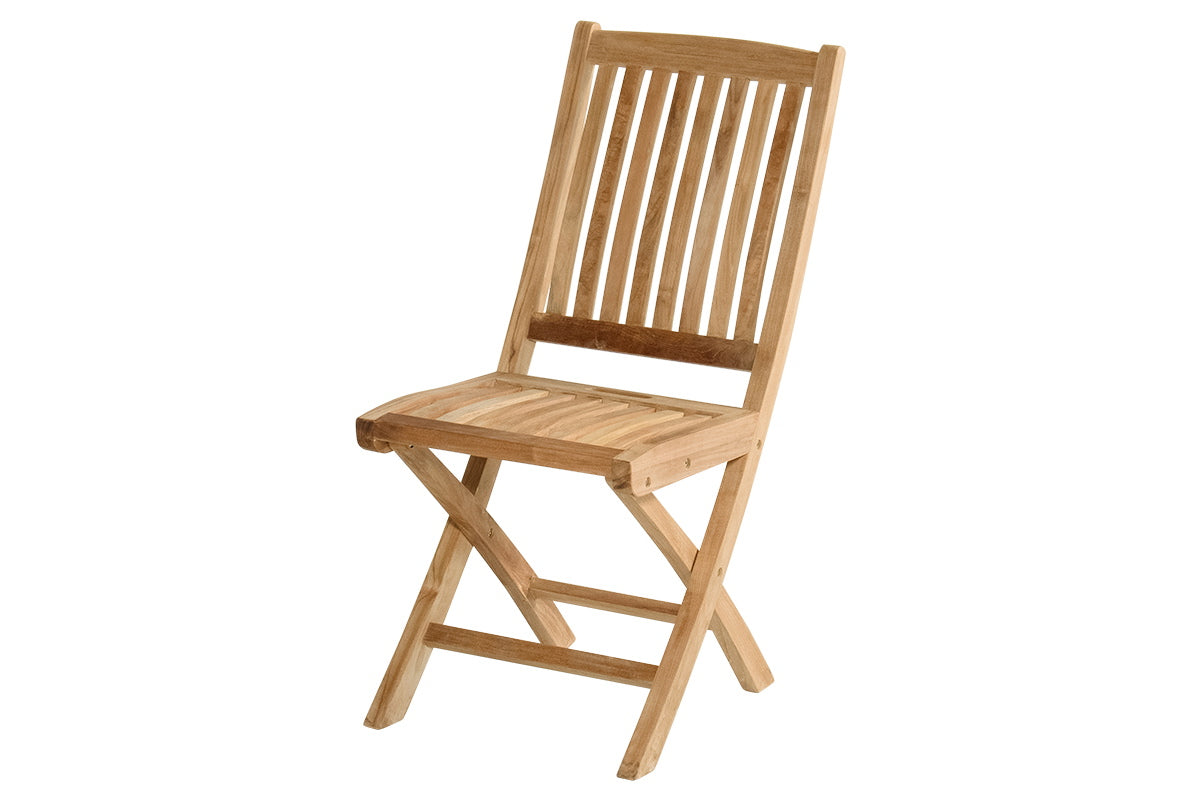 Hartman Tuinstoel Langli - Teak - Inklapbaar - Zithoogte 45cm - Set van 2