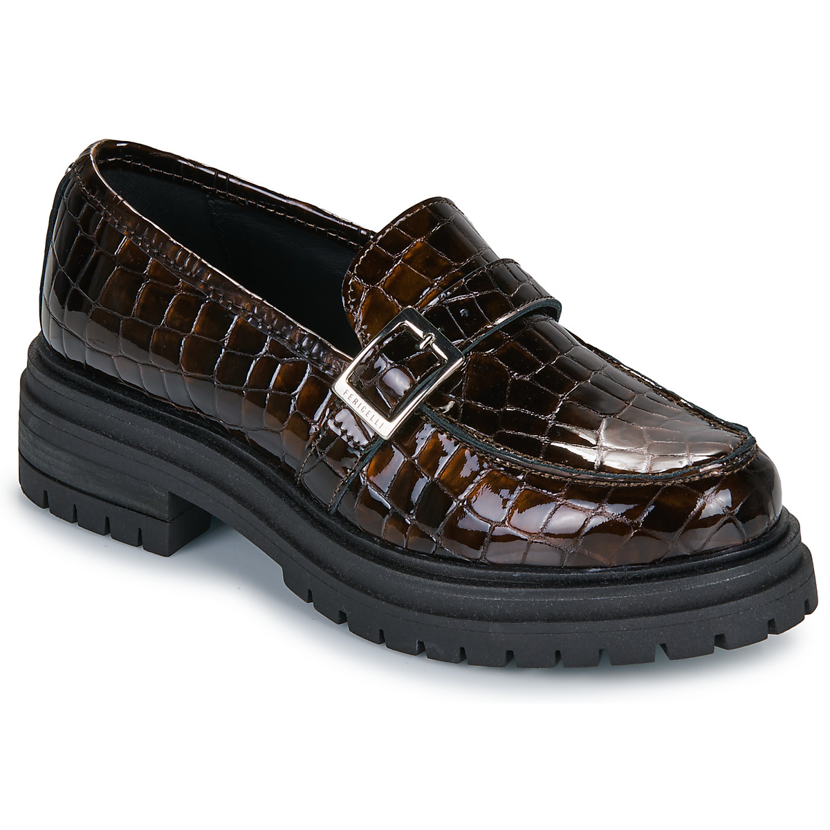 Fericelli - NINA - Brown / Croc / Varnish