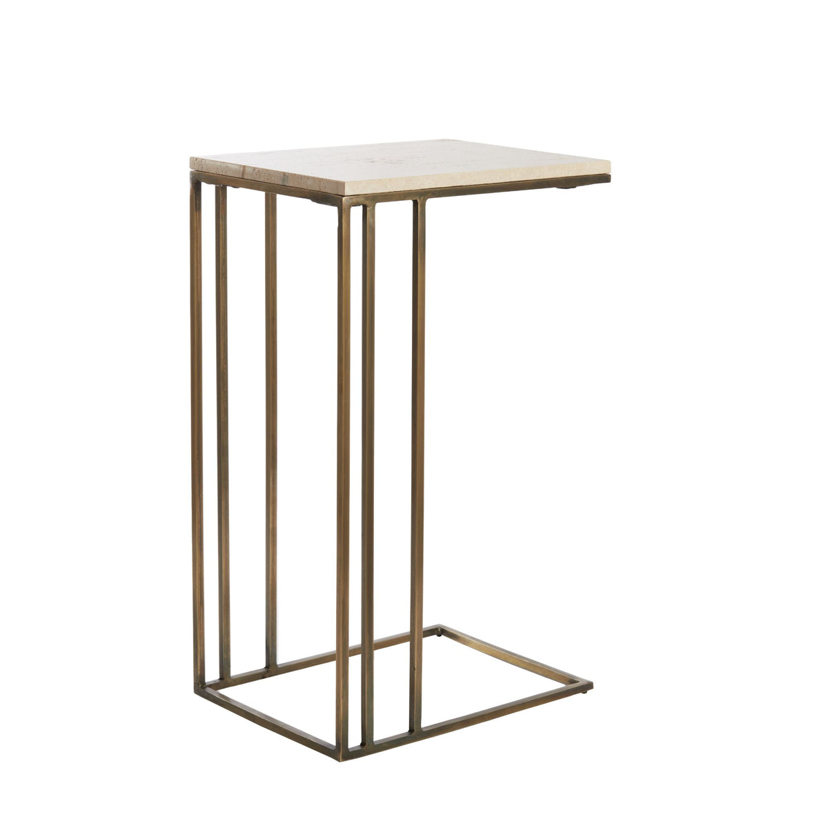 Light & Living bijzettafel Roshan - bruin - 41x31x66cm