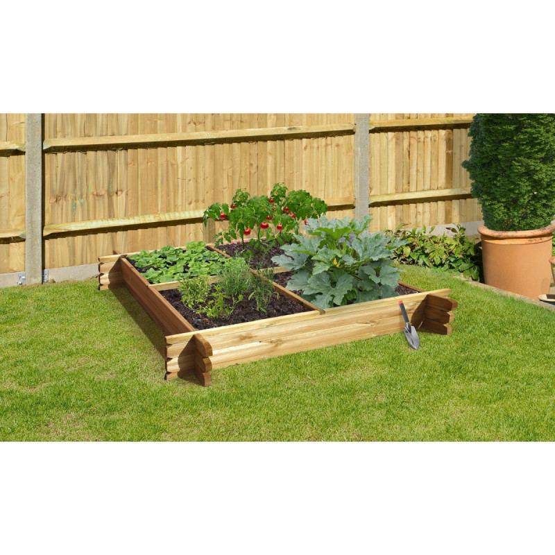 Carré potager 100 x 100 x 20 cm SOLID