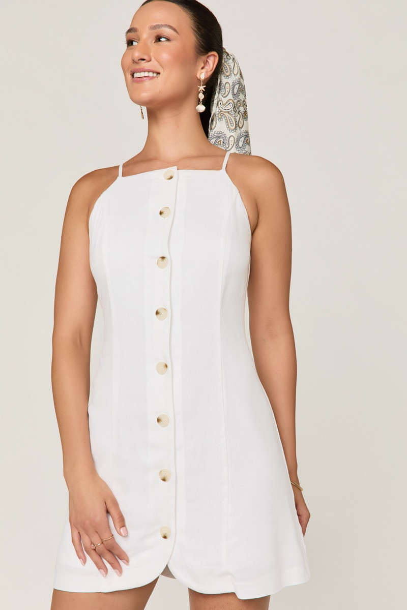 Tracy Button Down Mini Dress