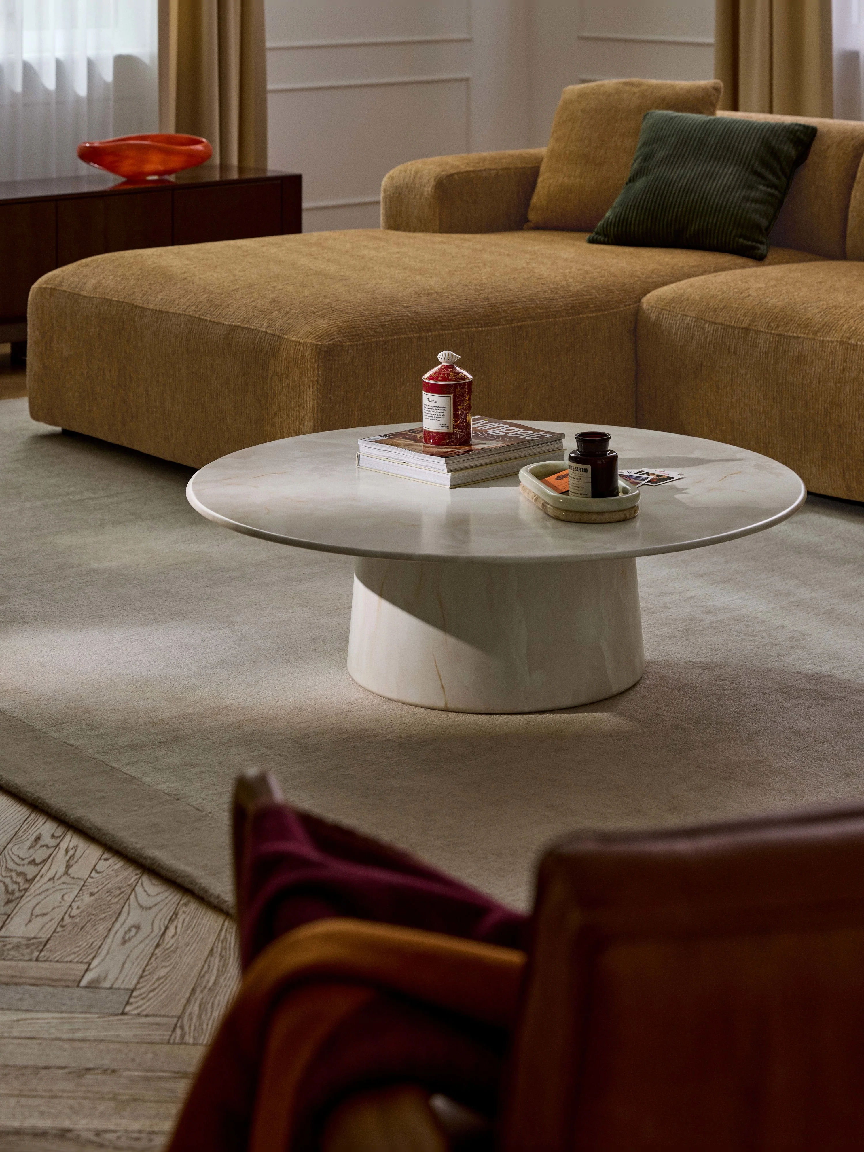 XL-Runder Couchtisch Jael