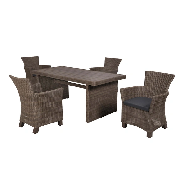 Gartenmöbel-Diningset »Toskana«, 5 tlg., 4 Sitzplätze, Aluminium