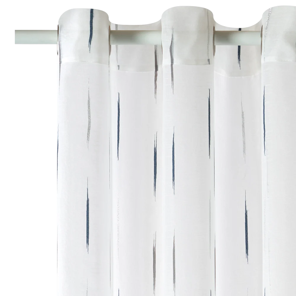 Voilage ORION coloris bleu paon 140 x 260 cm