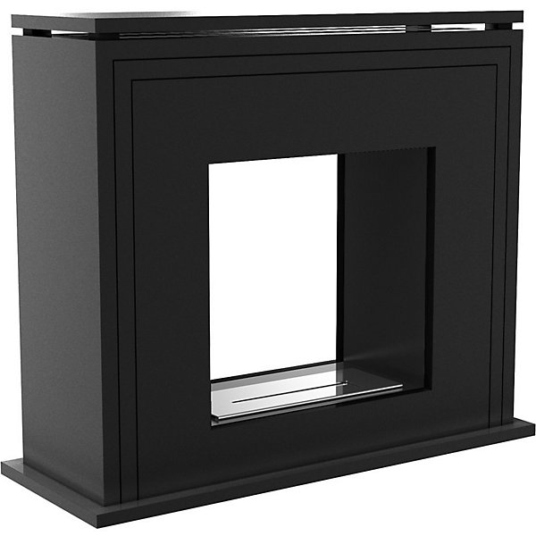 Cheminée bio-éthanol JUNE NOIR 80 cm
