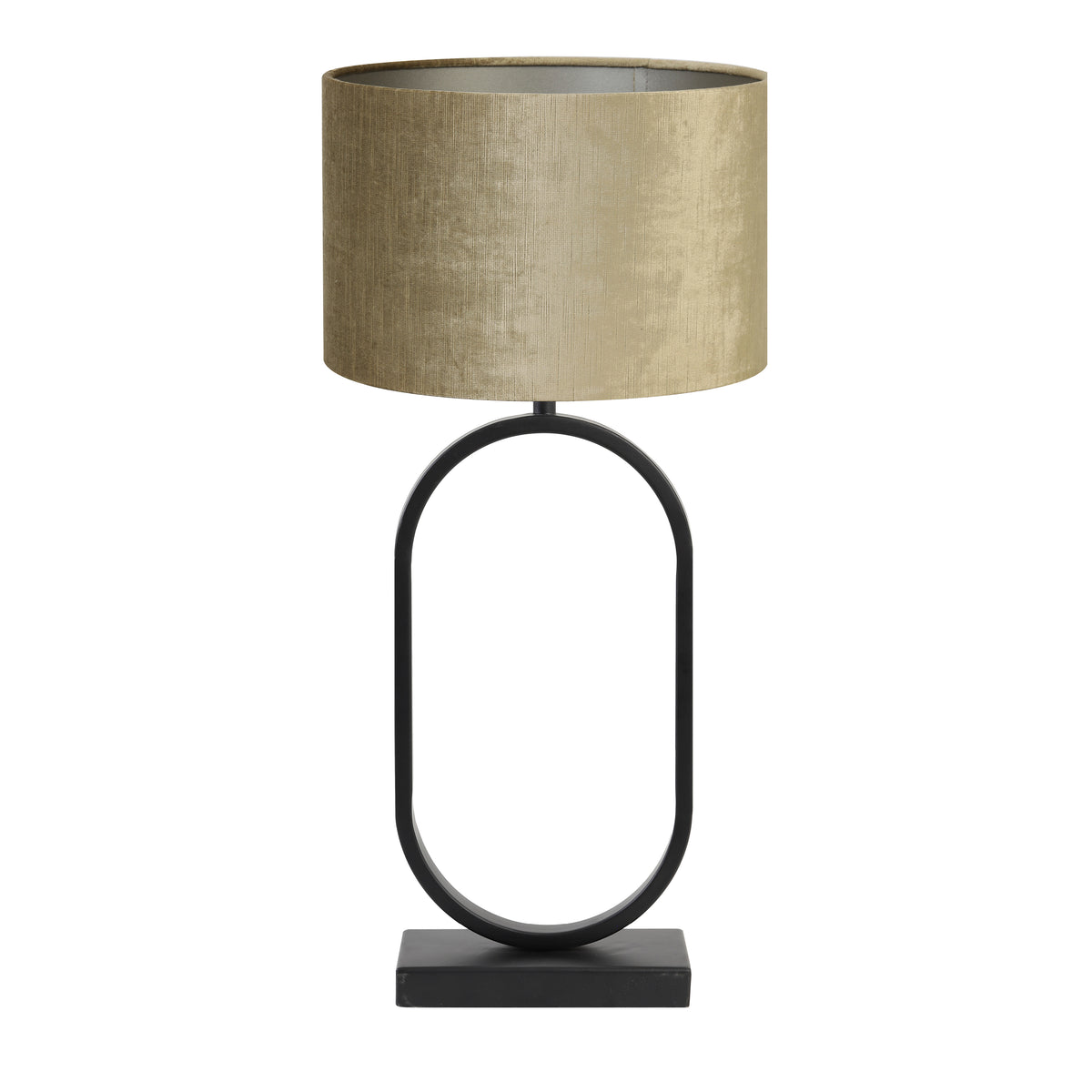 Light & Living tafellamp Jamiri/Gemstone - zwart, brons - 30x30x67cm