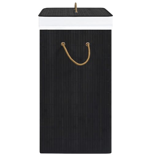 NNEVL Bamboo Laundry Basket Black