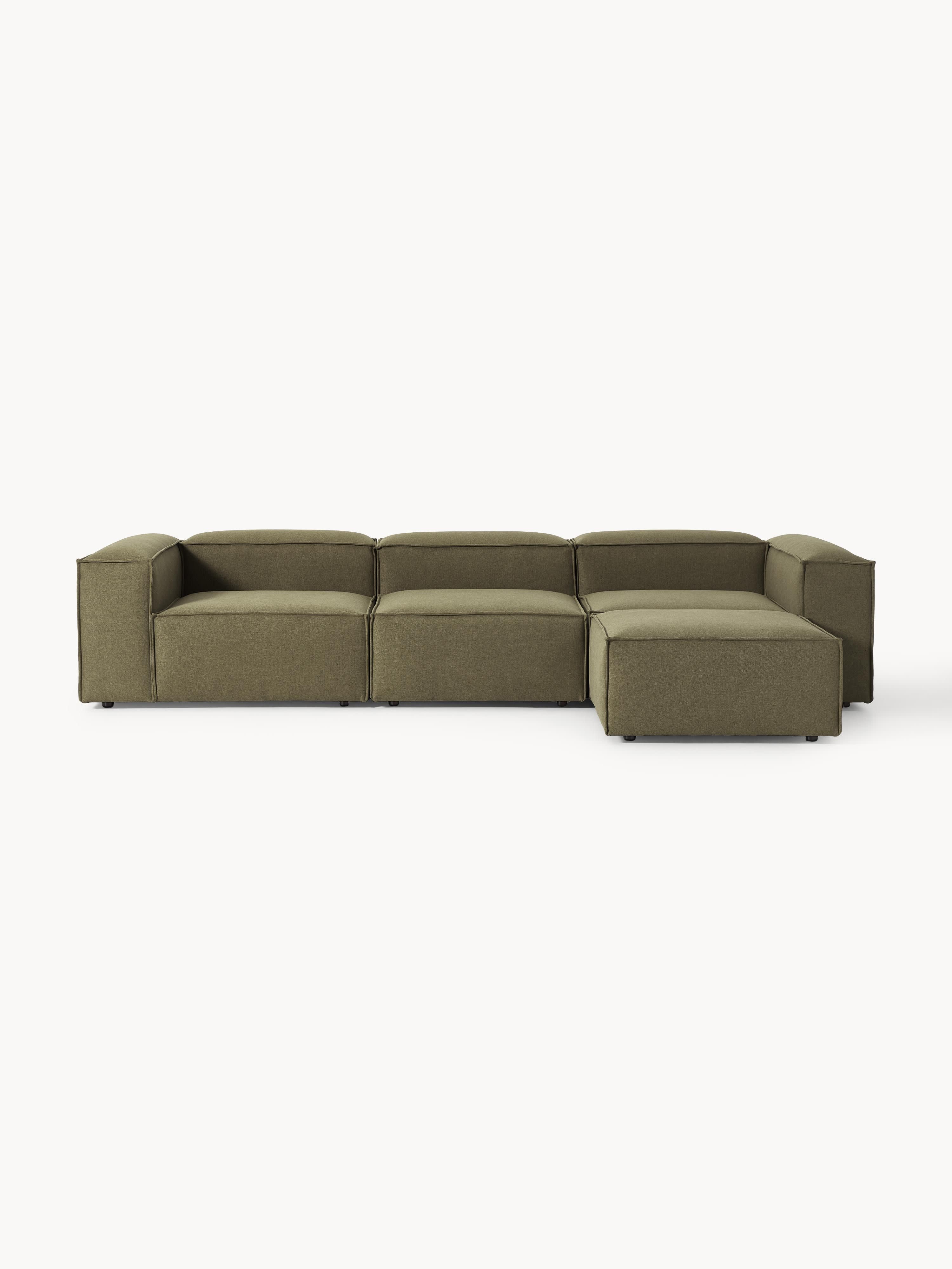Modulares Sofa Lennon (4-Sitzer) mit Hocker (links/rechts)