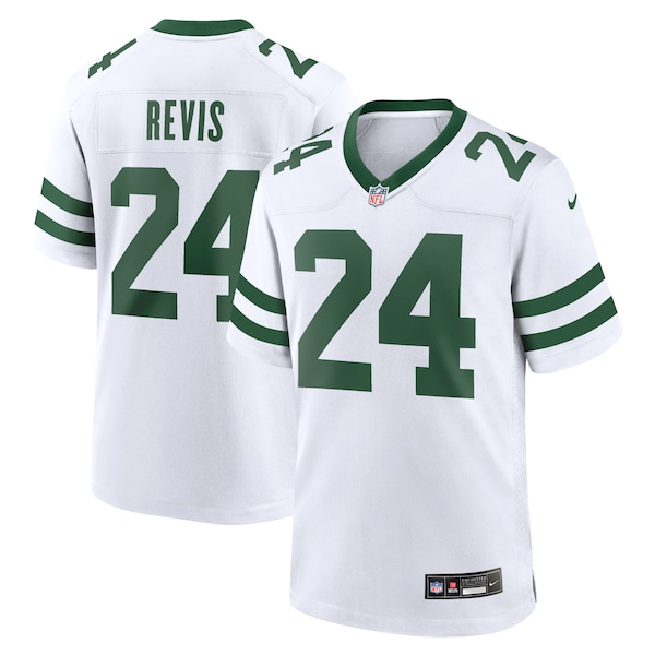 Darrelle Revis New York Jets Nike Legacy Retired Player Game Jersey - White/Green