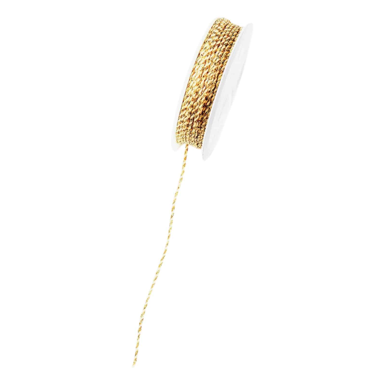Kordel Glitzer Gold,L 5.000 x B 1 mm
