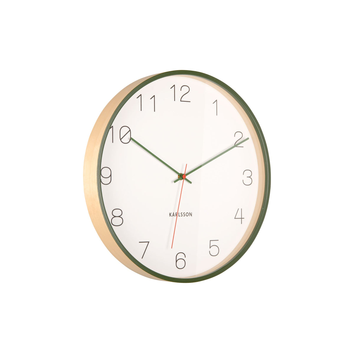 Karlsson wandklok Joy - groen - Ø40cm
