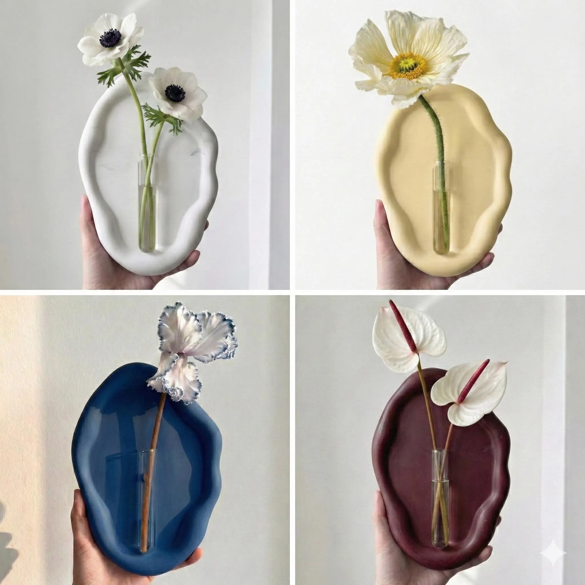 Magnetic Resin Propagation Station | Modern Wall Vase | Boho Plant Holder | Unique Home Decor Gift