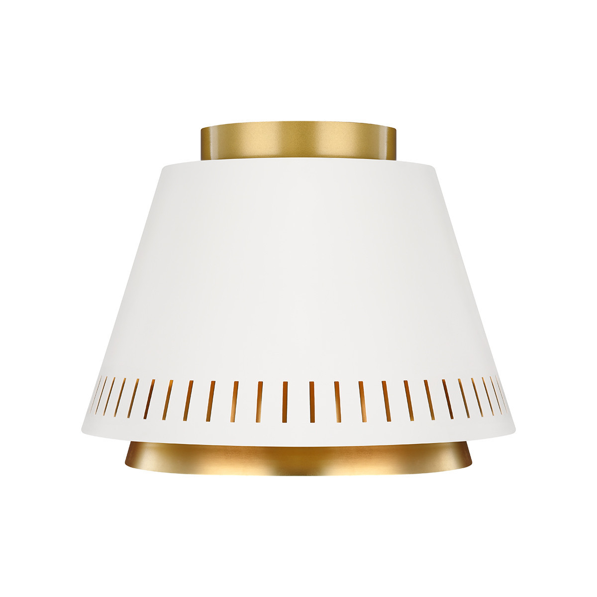 Plafonmatowy biało-złoty okrągły 28,1cm Carter 1xE27x60W IP20 Feiss