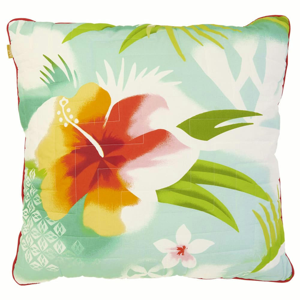 PACIFIC - Coussin fleur du Pacifique bleu 70x70
