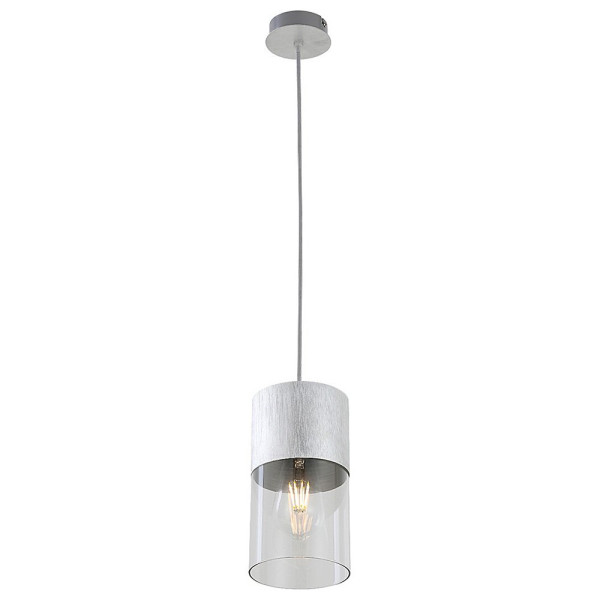 Lampa wisząca aluminium szczotkowane Zelkova 1xE27x40W Rabalux
