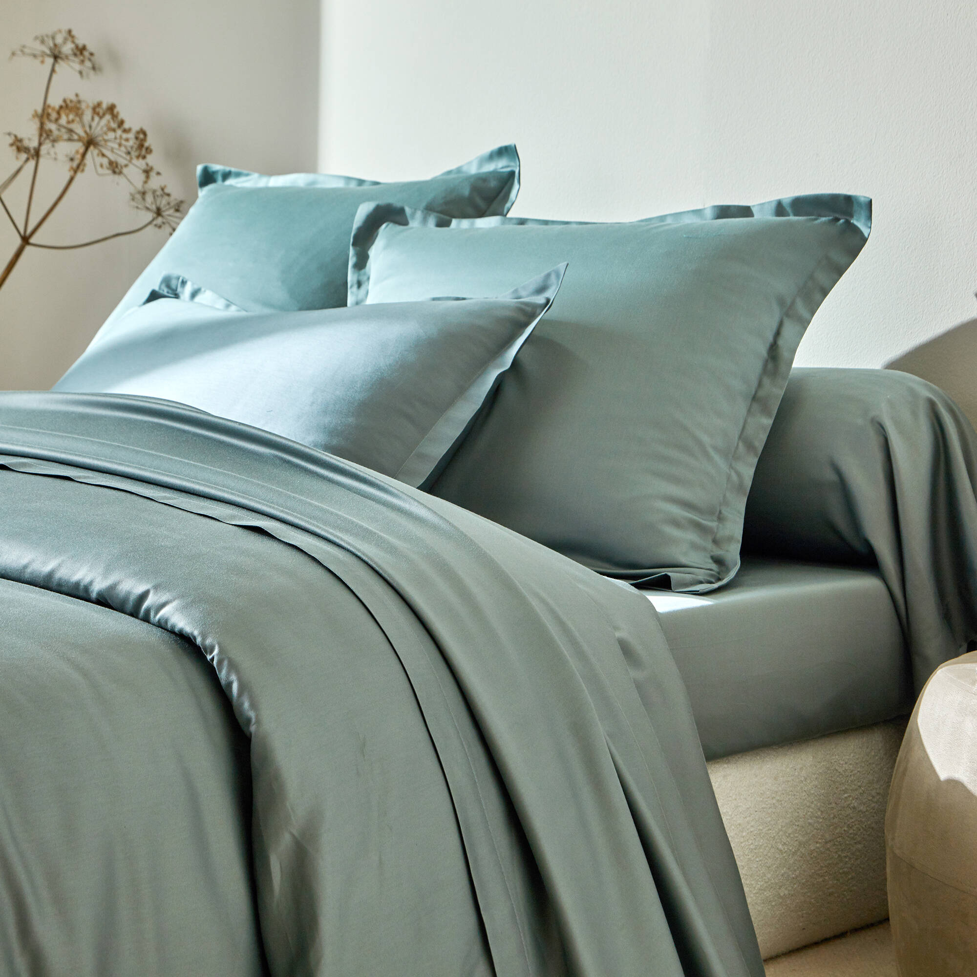 Linge de lit satin uni